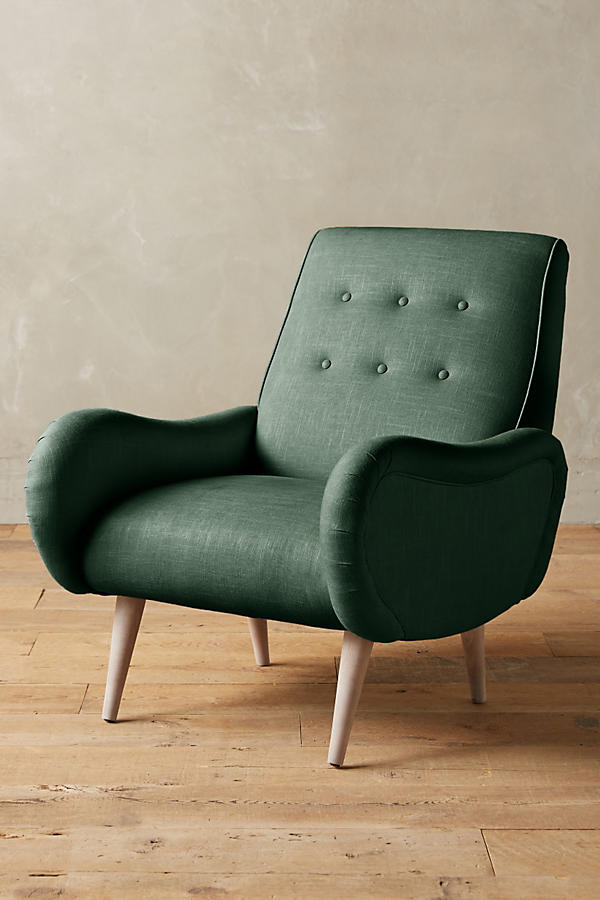 Linen Losange Chair | Anthropologie