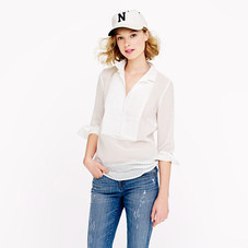 Swiss-dot tuxedo shirt - casual shirts - Women's shirts & tops - J.Crew