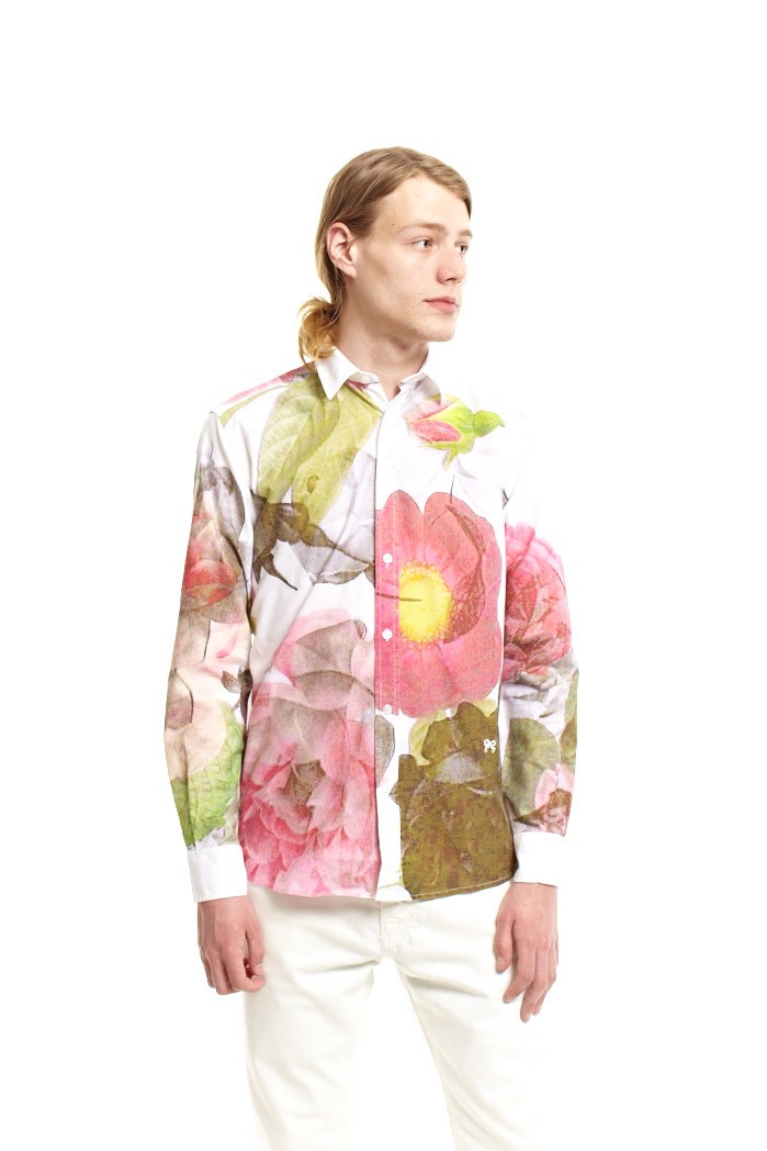 Soulland Rose Print Rasmussen Shirt