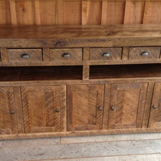 Aged Oak TV Console by 2ndCenturyFurniture on Etsy