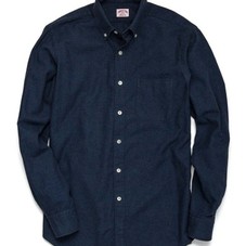 Hamilton Since 1883 - The Solid Brushed Button Down (Navy)