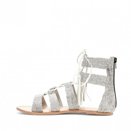 Black Lace-up Gladiator | Calla | Free Shipping on Orders $50+