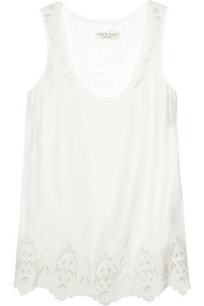 Rag & bone&nbsp;|&nbsp;Caleigh embroidered silk top&nbsp;|&nbsp;NET-A-PORTER.COM