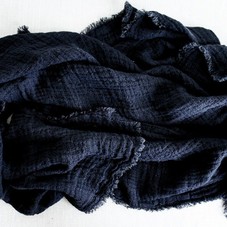 Washed Linen Waffle Throw Blanket : Black – Spartan Shop