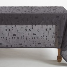 Abstract Embroidered Voile Tablecloth | Tablecloths | Table | Coyuchi