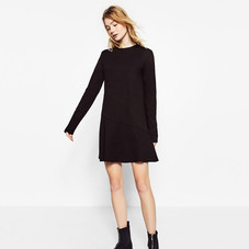 DRESS WITH RUFFLE HEM - DRESSES-WOMAN | ZARA United States