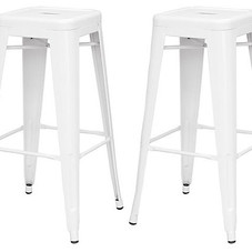 One Kings Lane - Spotlight on...Barstools - S/4 Metropolis Counter Stools, White