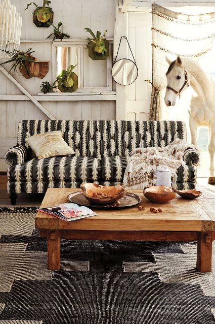 Yarn-Dyed Fan Pleat Sofa - anthropologie.com