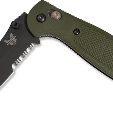 Benchmade 556 Mini-Griptilian Serrated Locking Knife - Olive - Free Shipping at REI.com