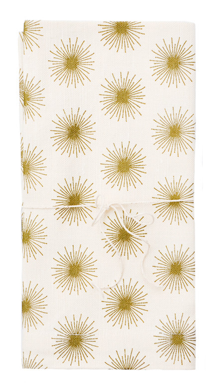 Linen Atomic Star Napkin Set | LEIF