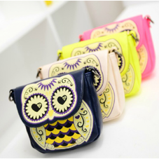 Cute Owl Bohemian Style Small Strap Cross Body Shoulder Bag Purse - WackyDot