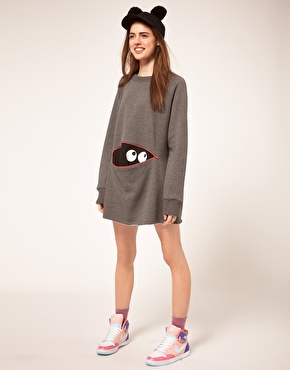 Lazy Oaf | Lazy Oaf Peekaboo Sweatshirt at ASOS