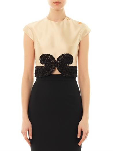 Beaded waist crop top | Carven | MATCHESFASHION.COM