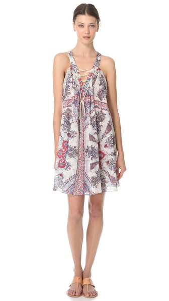 Zimmermann Runaway V Neck Cover Up Dress | SHOPBOP