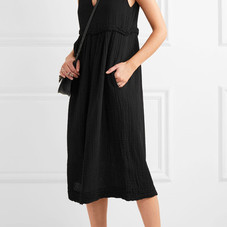 Raquel Allegra | Cotton-gauze midi dress | NET-A-PORTER.COM