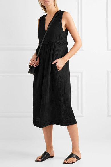 Raquel Allegra | Cotton-gauze midi dress | NET-A-PORTER.COM
