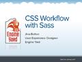 CSS Workflow with Sass