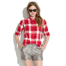 Checked Flannel Boyshirt - shirts & tops - Women's NEW ARRIVALS - Madewell