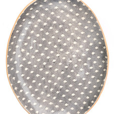 Stoneware Swiss Dot Lace Tray by Terrafirma Ceramics | LEIF