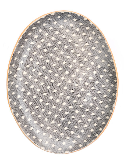 Stoneware Swiss Dot Lace Tray by Terrafirma Ceramics | LEIF