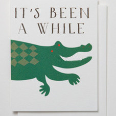 Banquet Atelier & Workshop — It's Been a While - Crocodile note card