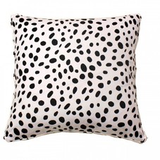 Black and White Spotted Pillow - Furbish