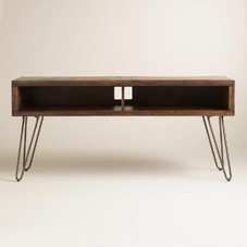 Wood Hairpin Media Stand | World Market