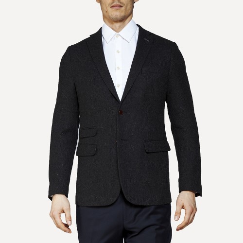United Tailors Balzac Blazer in Charcoal  | Frank & Oak