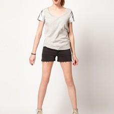 Vila | Vila Metallic Sleeve T-Shirt at ASOS