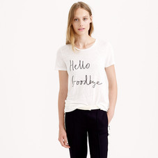 Hugo Guinness™ for J.Crew hello goodbye tee : short-sleeve tees | J.Crew