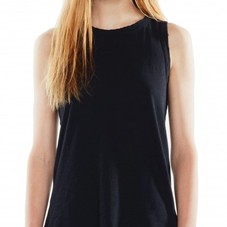 CURRENT/ELLIOTT The Muscle Tee in Black Beauty | Cotton Tank