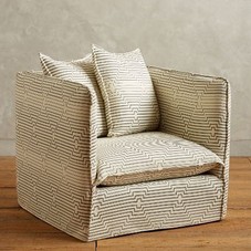 Striped Carlier Armchair - anthropologie.com