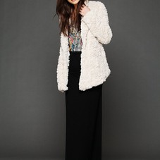 Free People  X Marks Faux Fur Coat at Free People Clothing Boutique