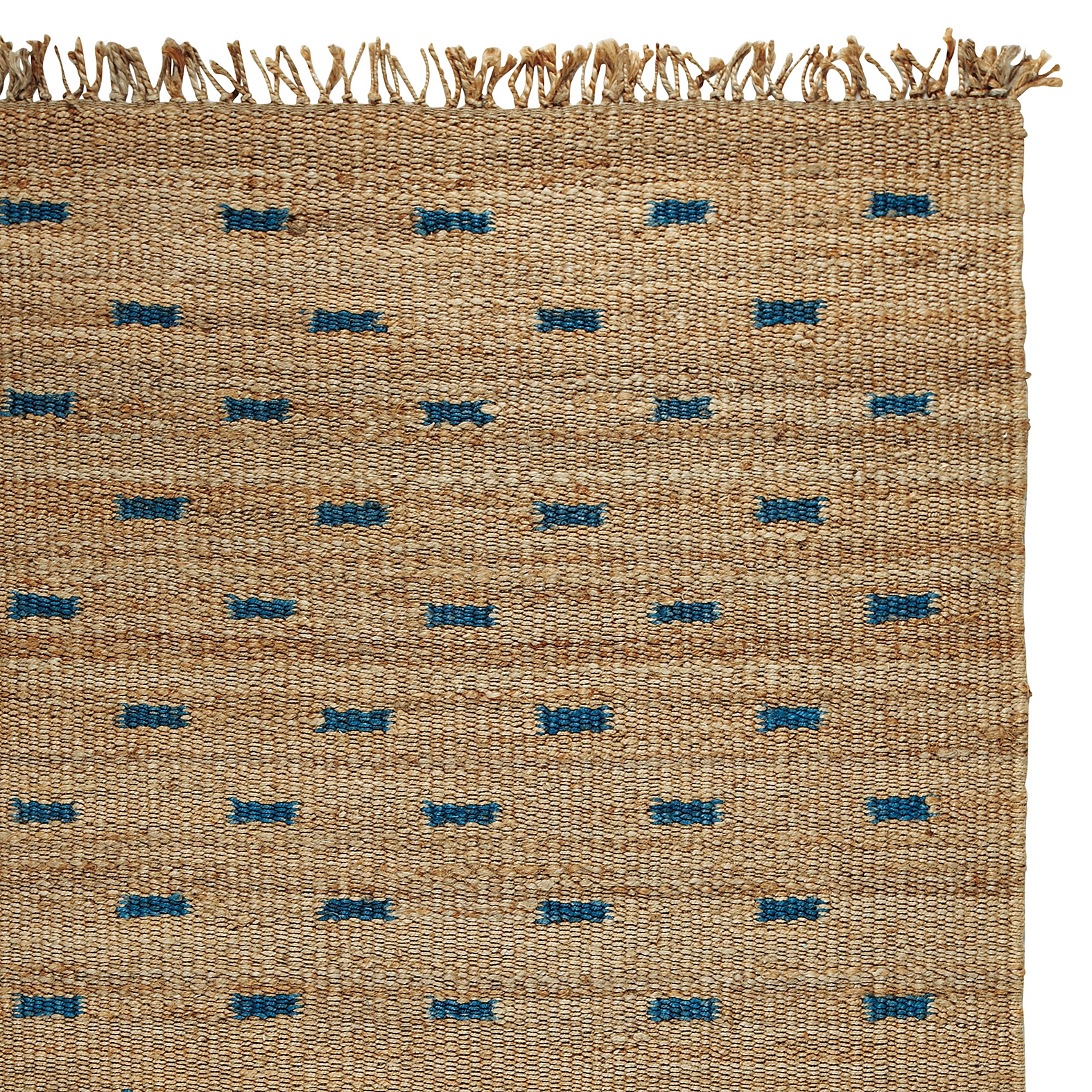 Aegean  Blue Jute Dash Rug | Serena & Lily