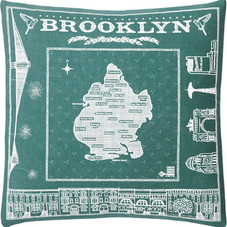 SITE NYC - Boroughs of New York City Pillows Brooklyn