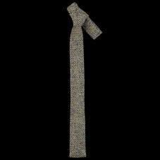 UNIONMADE - UNIONMADE Harris Tweed - The Hill-side Tie in Green and Blue Herringbone