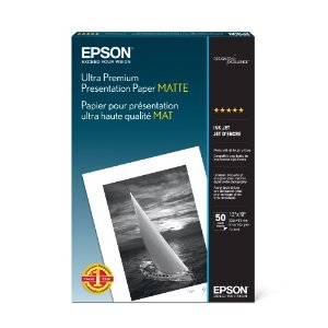 Epson Ultra Premium Presentation Paper Matte, 13 x 19 Inch