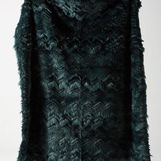 Chevron Faux Fur Throw Blanket | Anthropologie