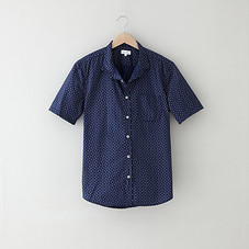 Ian Cropped Collar Shirt | Mens Shirting | Steven Alan