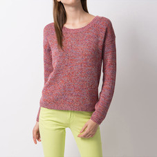 &nbsp;WOMEN COLOR MIXED CREW NECK SWEATER&nbsp; - UNIQLO
