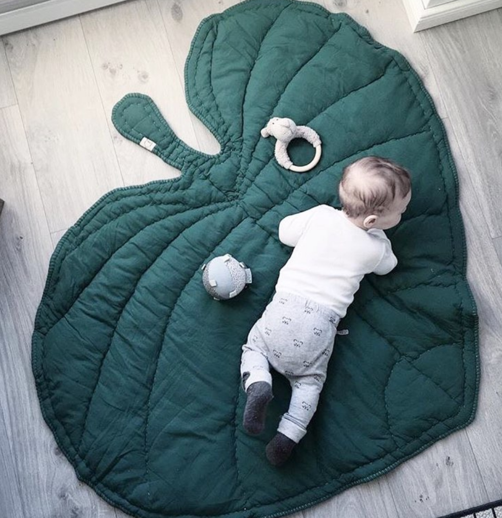 LEAF BLANKET EMERALD GREEN – NOFRED