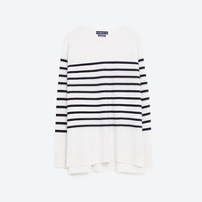 NAVY - STRIPED CASHMERE SWEATER-Cashmere-PREMIUM-WOMAN | ZARA United States