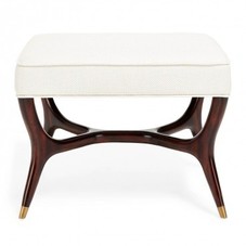 Keno Bros. Mahogany Ottoman