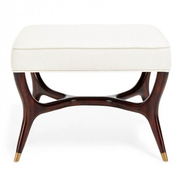 Keno Bros. Mahogany Ottoman