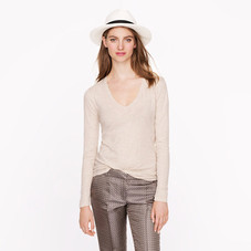 Tissue long-sleeve V-neck tee - long-sleeve tees - Women's knits & tees - J.Crew