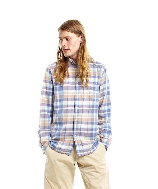 Velour Jules Multi-plaided Button Up