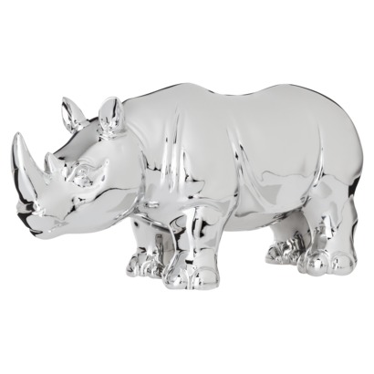 Nate Berkus Decorative Rhino Figural - Silver : Target