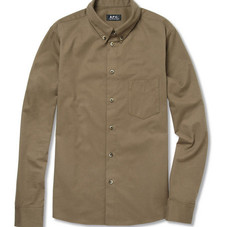 A.P.C.&nbsp;Slim Brushed-Cotton Shirt&nbsp;|&nbsp;MR PORTER