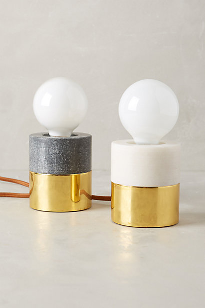 Flameless Pillar Lamp Base - anthropologie.com