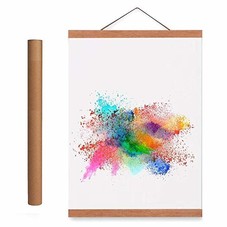 Amazon.com: Benjia 27x40 Poster Frame, Magnetic Wood Wooden Poster Hanger Frame Frames for Photo Picture Canvas Artwork Wall Hanging (2 Pack